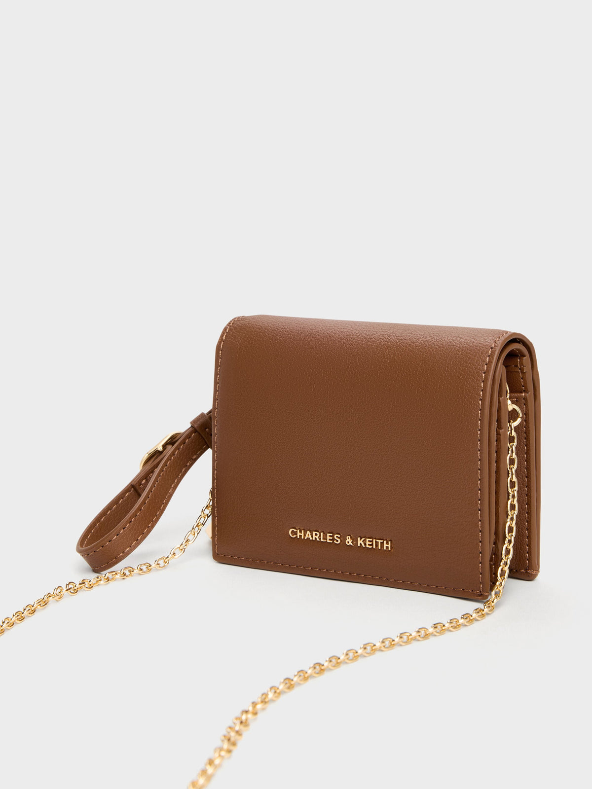 CHARLES & KEITH Essential | Scottie Small Wallet - Chocolate