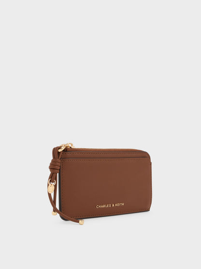 CHARLES & KEITH Best Price | Everleigh Zip-Around Card Holder - Chocolate