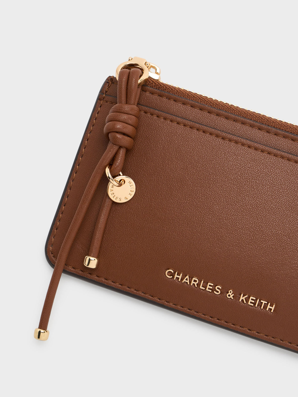 CHARLES & KEITH Best Price | Everleigh Zip-Around Card Holder - Chocolate