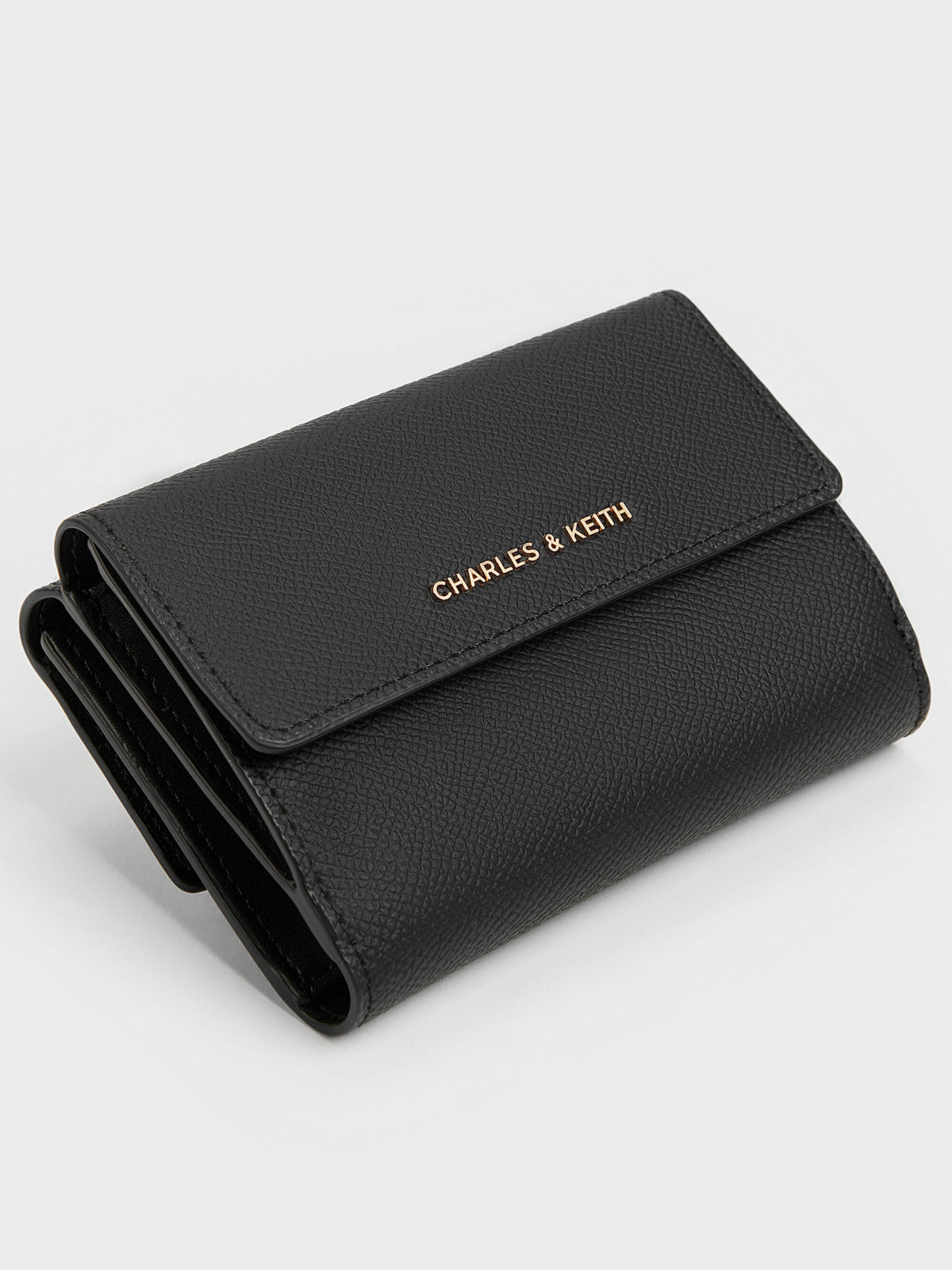 CHARLES & KEITH Special Offer | Tricha Turn-Lock Wallet - Black