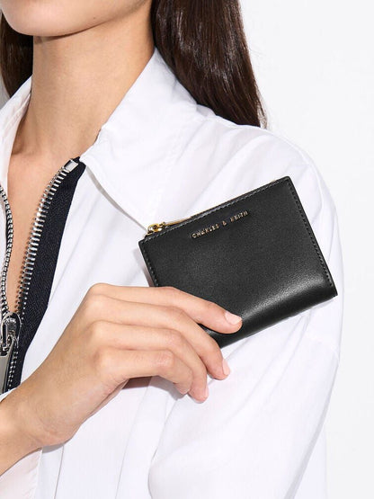 CHARLES & KEITH Best Price | Harmonee Top-Zip Small Wallet - Black