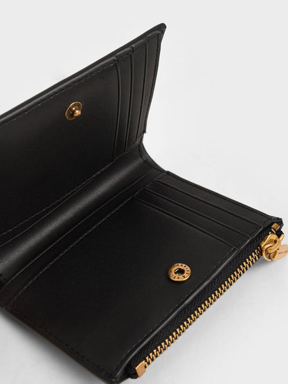CHARLES & KEITH Best Price | Harmonee Top-Zip Small Wallet - Black