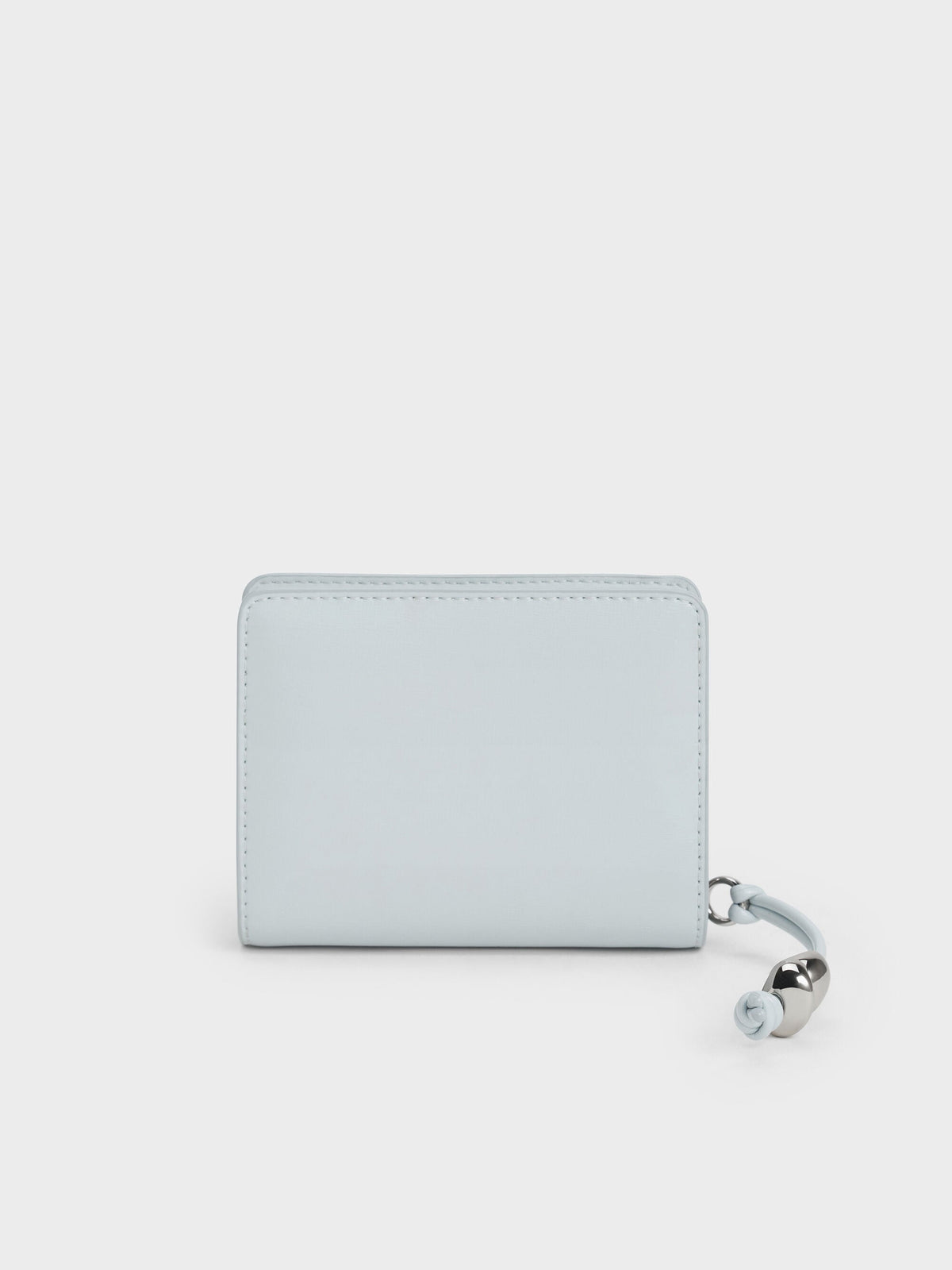 CHARLES & KEITH Best Seller | Augustine Zip-Around Small Wallet - Sea Salt Blue