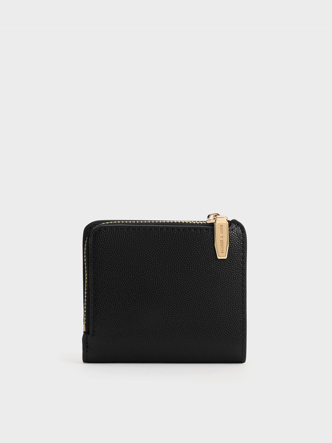CHARLES & KEITH Trusted | Keely Top Zip Small Wallet - Black