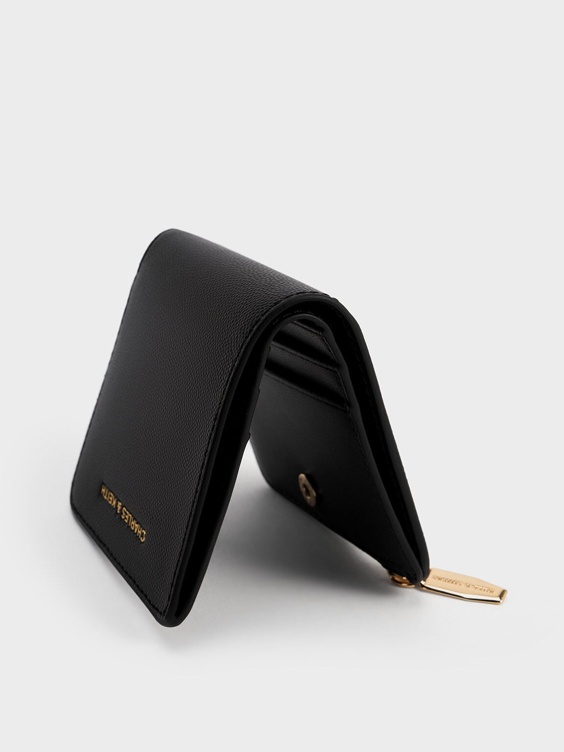 CHARLES & KEITH Trusted | Keely Top Zip Small Wallet - Black