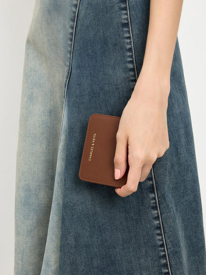 CHARLES & KEITH Featured | Keely Top Zip Small Wallet - Dark Brown