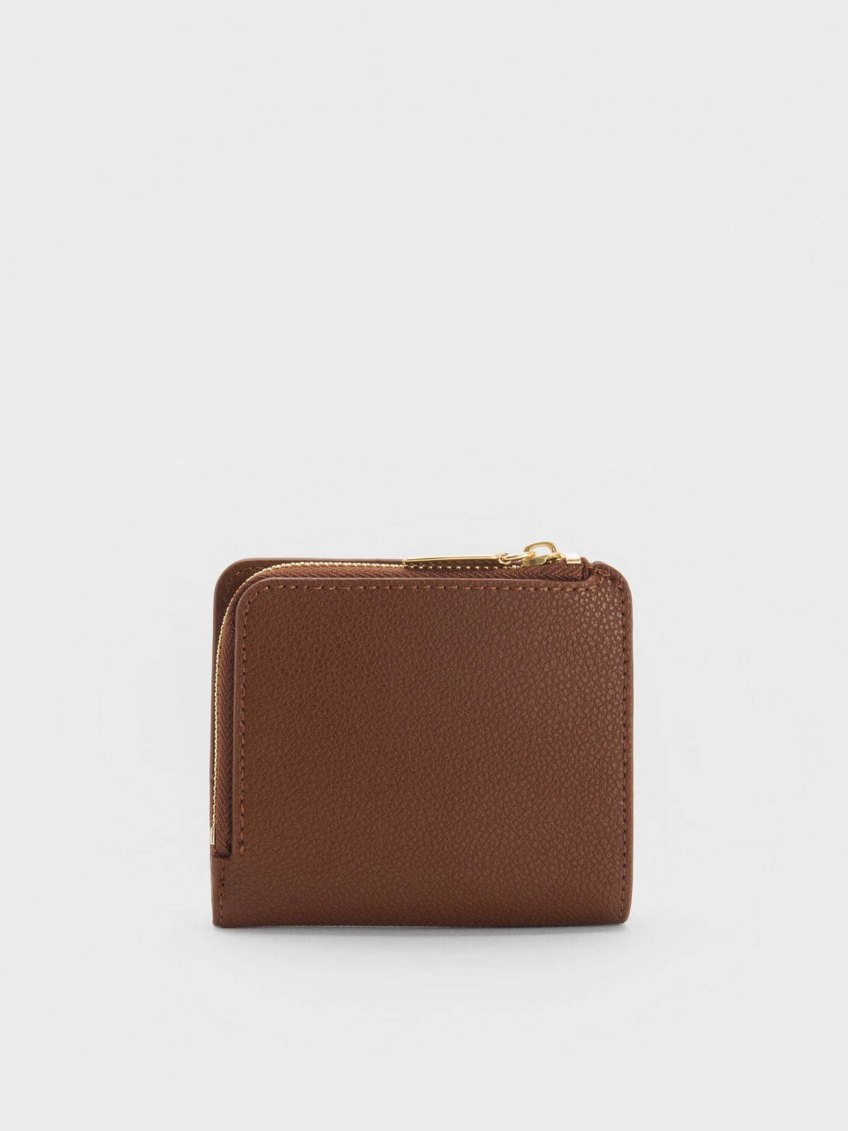 CHARLES & KEITH Featured | Keely Top Zip Small Wallet - Dark Brown