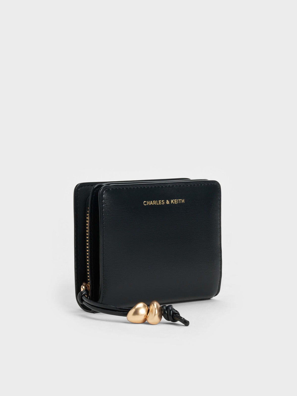 CHARLES & KEITH Featured | Augustine Zip-Around Small Wallet - Black