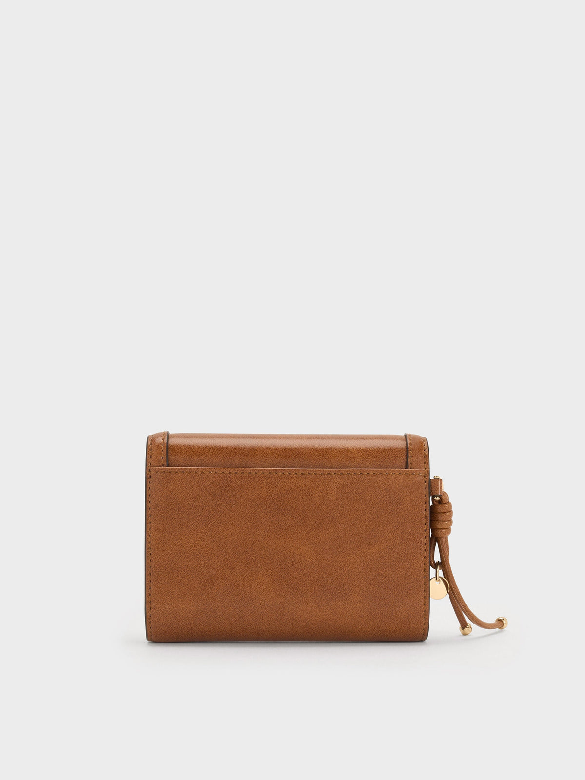 CHARLES & KEITH Hot Sale | Haylen Front-Flap Small Wallet - Distressed Tan