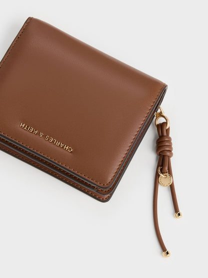 CHARLES & KEITH Trending | Everleigh Zip-Around Small Wallet - Chocolate