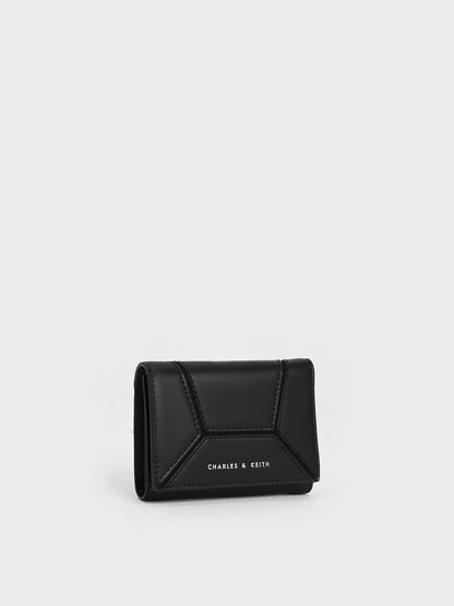 CHARLES & KEITH Quality | Nasrin Geometric Wallet - Noir