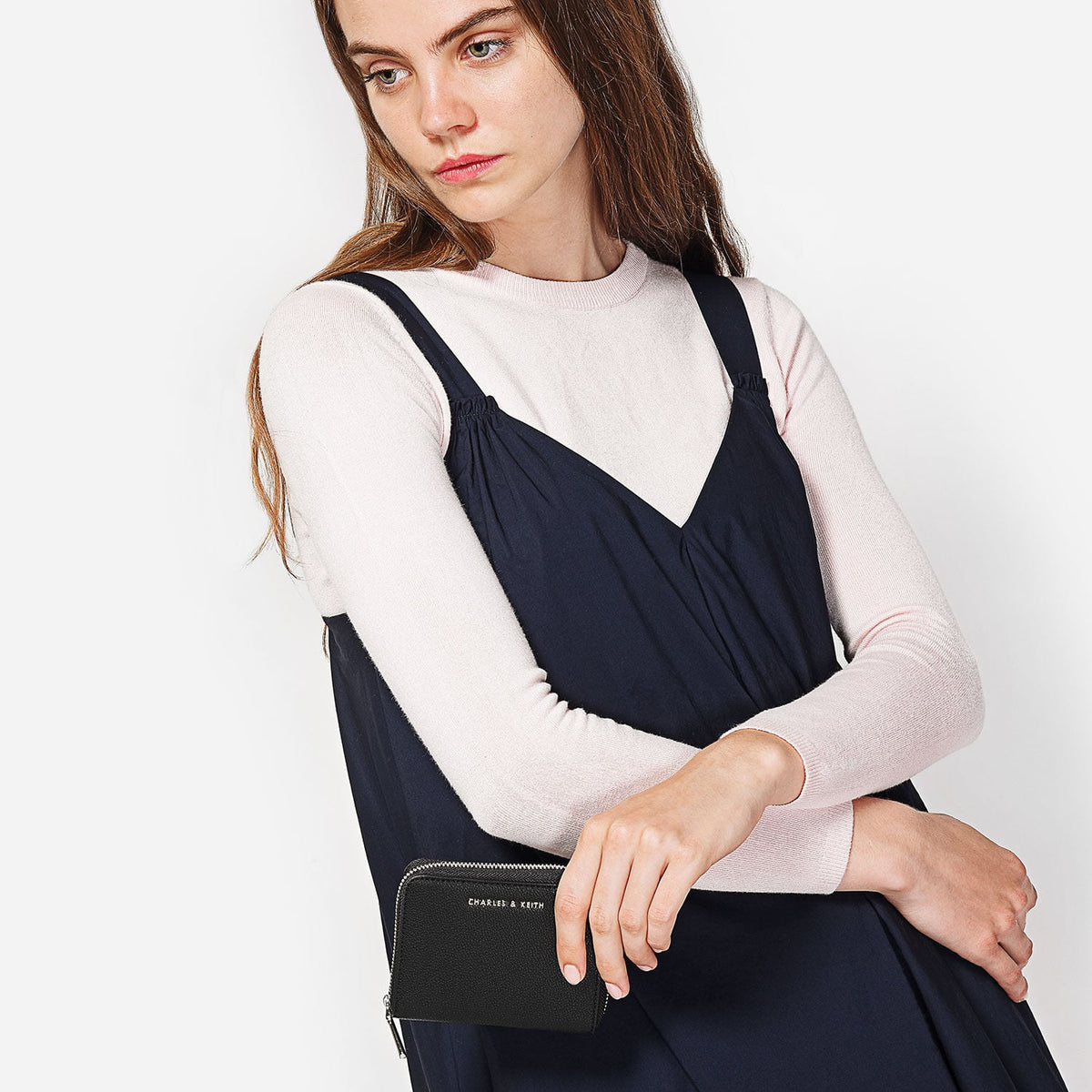 CHARLES & KEITH Value | Basic Square Wallet - Black