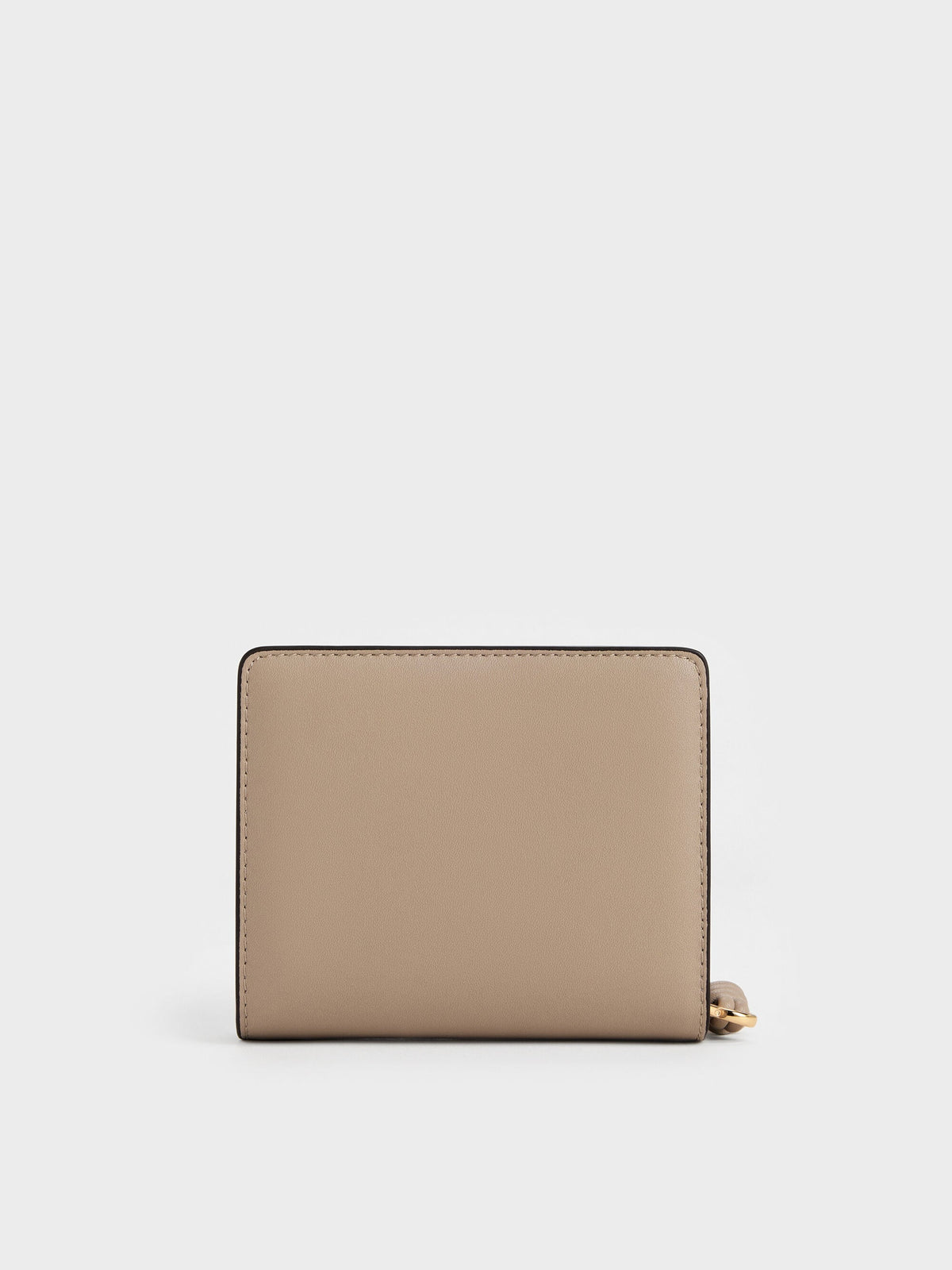 CHARLES & KEITH Featured | Everleigh Zip-Around Small Wallet - Taupe