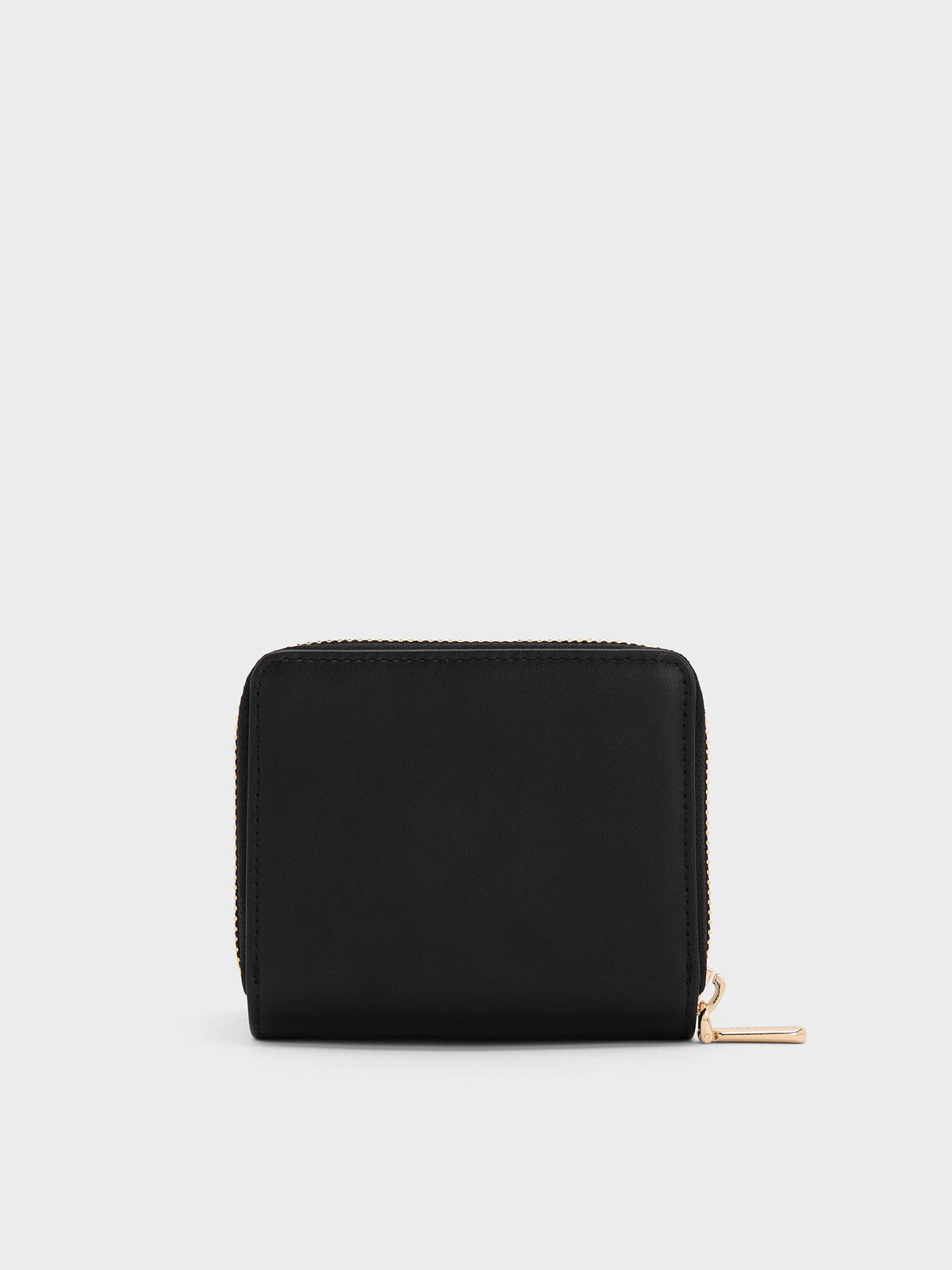 CHARLES & KEITH Featured | Finley Zip-Around Small Wallet - Black