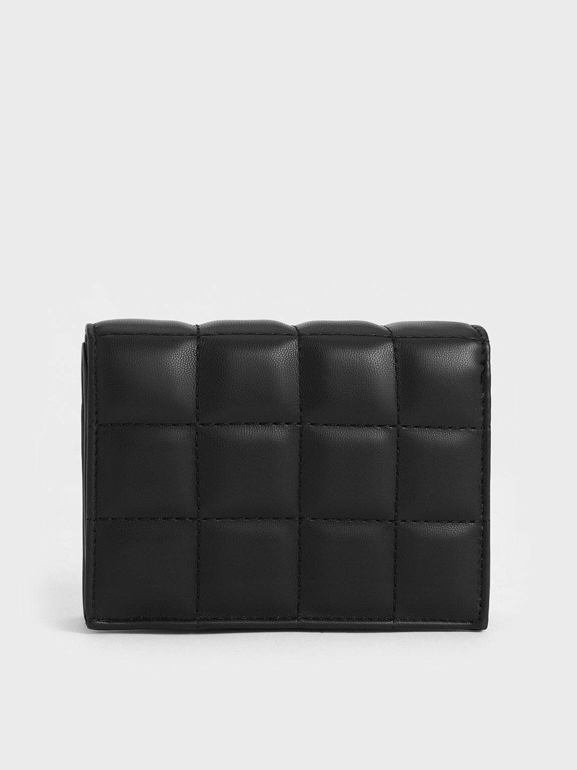 CHARLES & KEITH Everyday | Cassia Quilted Wallet On Chain - Noir