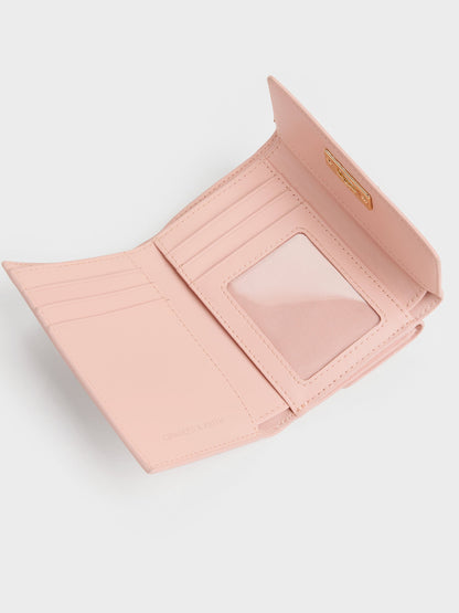 CHARLES & KEITH Popular | Tricha Turn-Lock Wallet - Pink