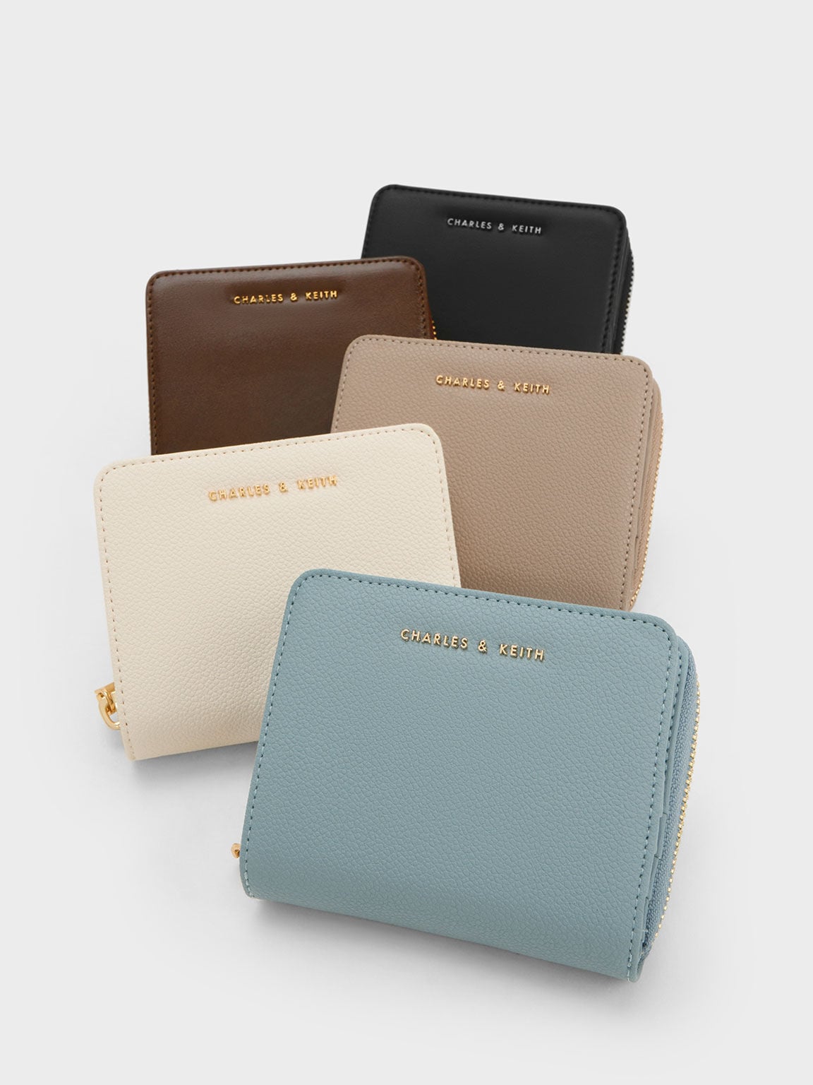 CHARLES & KEITH Hot Sale | Finley Zip-Around Small Wallet - Taupe