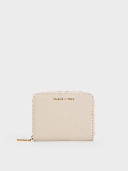 CHARLES & KEITH Top Pick | Basic Square Wallet - Ivory