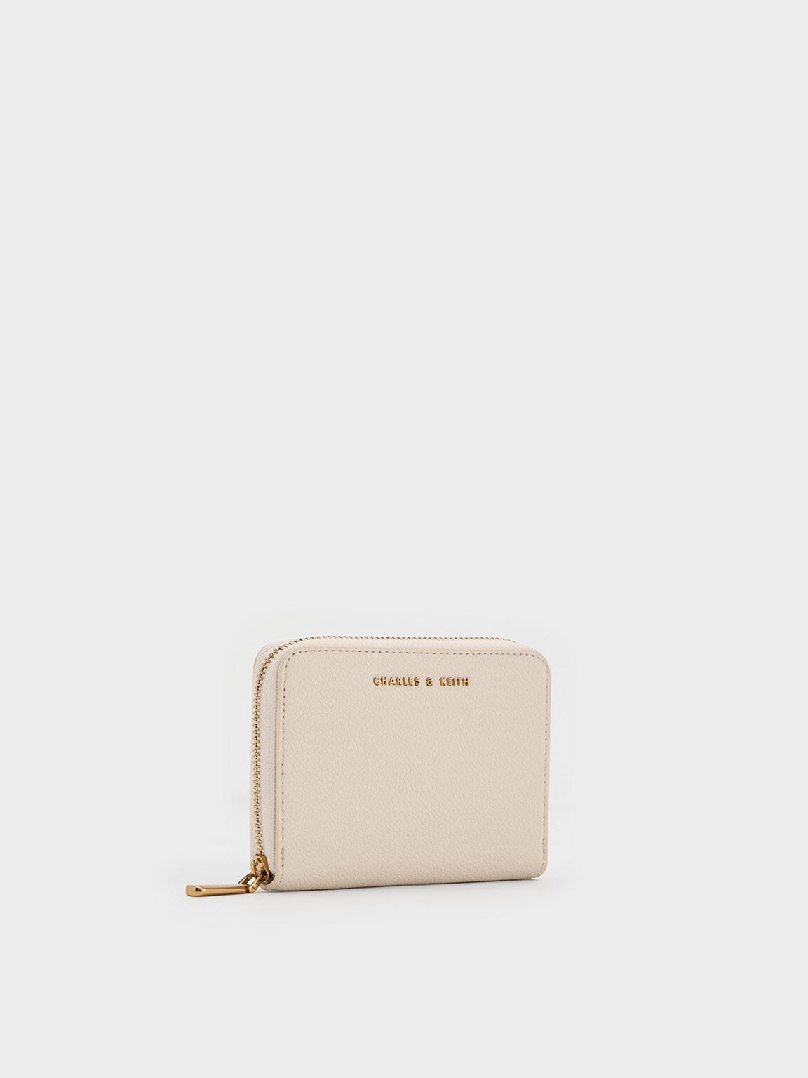 CHARLES & KEITH Top Pick | Basic Square Wallet - Ivory