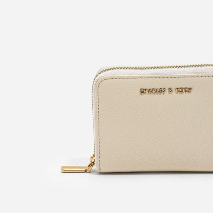 CHARLES & KEITH Top Pick | Basic Square Wallet - Ivory