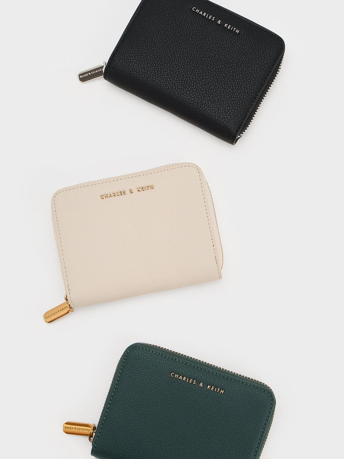 CHARLES & KEITH Top Pick | Basic Square Wallet - Ivory