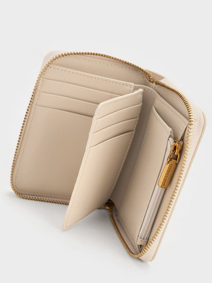 CHARLES & KEITH Top Pick | Basic Square Wallet - Ivory