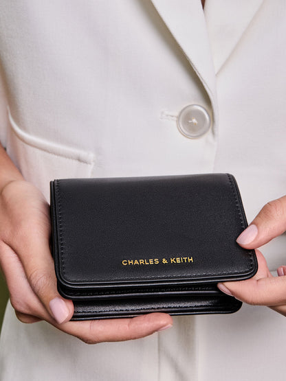 CHARLES & KEITH Signature | Lyla Knotted-Strap Wallet - Black