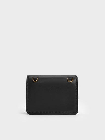 CHARLES & KEITH Signature | Lyla Knotted-Strap Wallet - Black