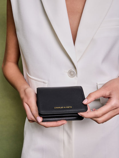 CHARLES & KEITH Signature | Lyla Knotted-Strap Wallet - Black