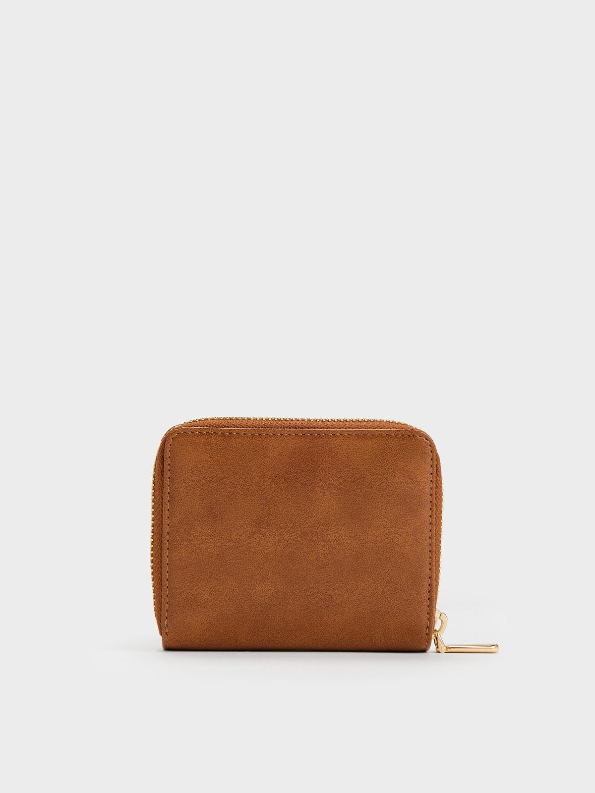 CHARLES & KEITH Value | Finley Zip-Around Small Wallet - Distressed Tan