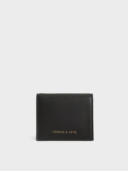 CHARLES & KEITH Exclusive | Daisy Bi-Fold Small Wallet - Black