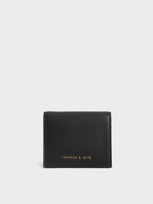 CHARLES & KEITH Exclusive | Daisy Bi-Fold Small Wallet - Black