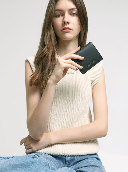 CHARLES & KEITH Exclusive | Daisy Bi-Fold Small Wallet - Black