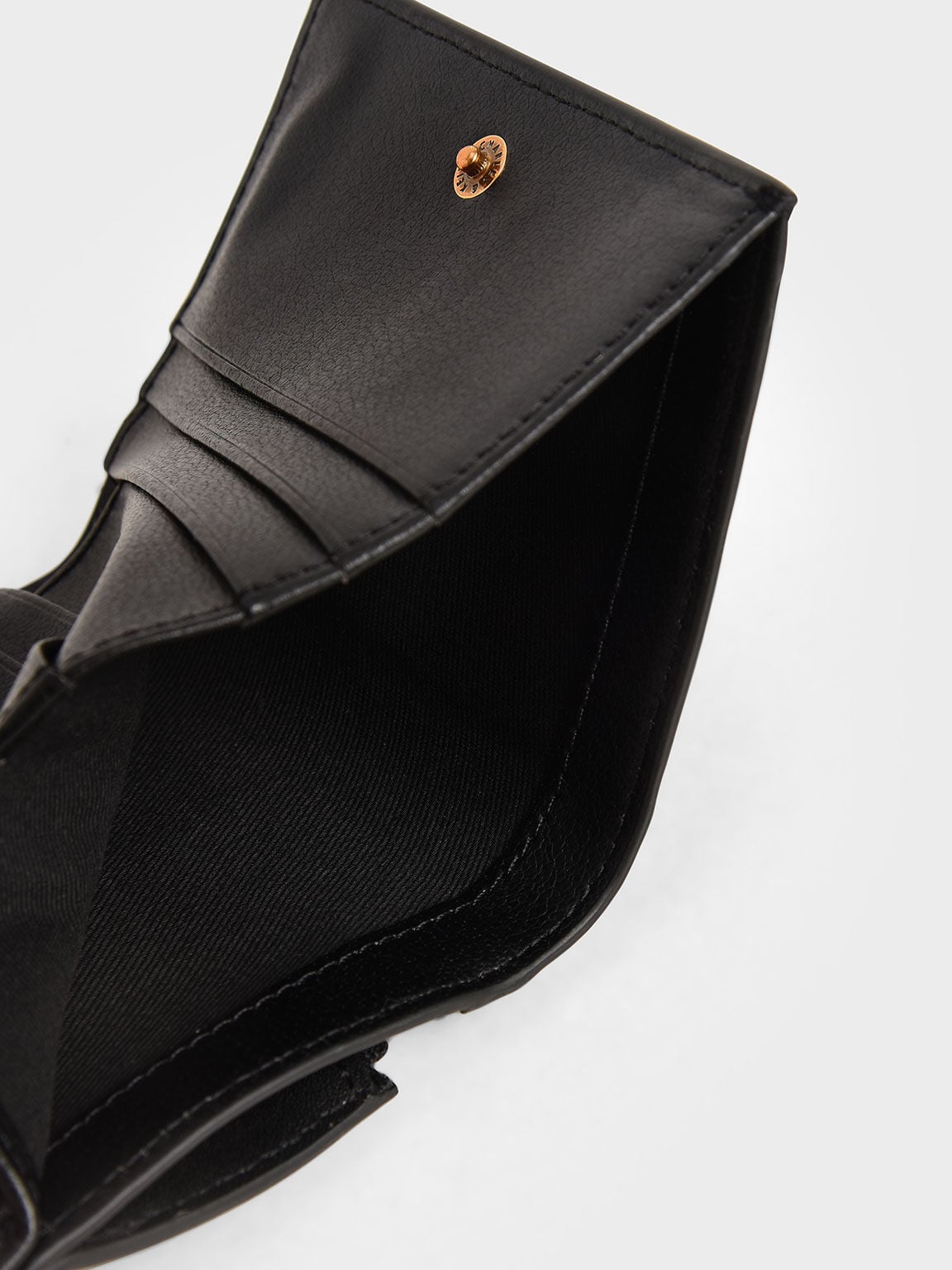 CHARLES & KEITH Exclusive | Daisy Bi-Fold Small Wallet - Black