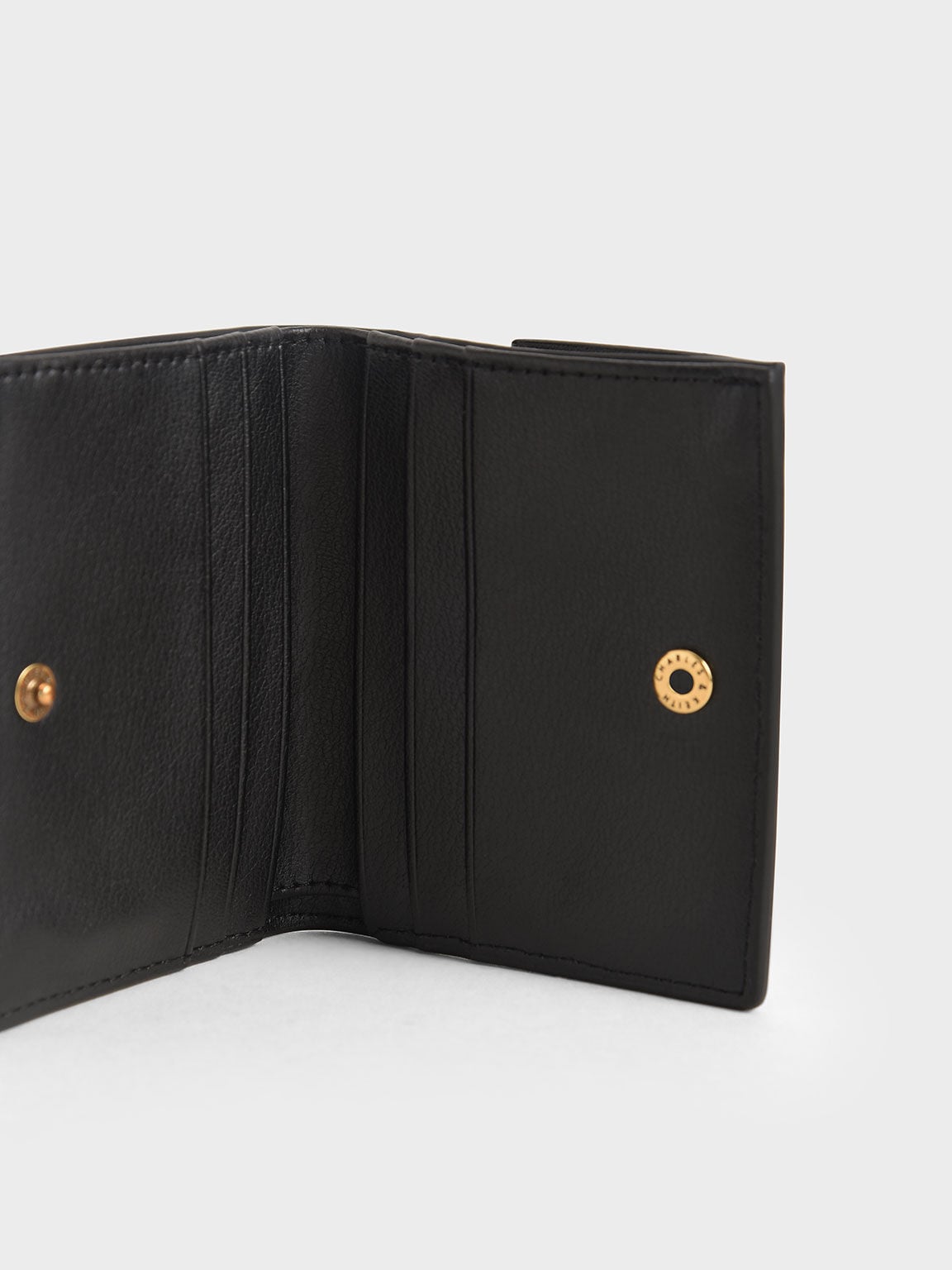 CHARLES & KEITH Exclusive | Daisy Bi-Fold Small Wallet - Black