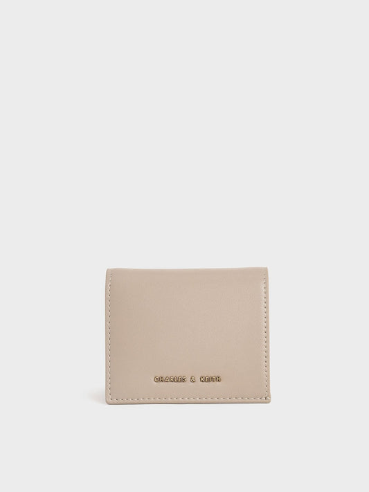 CHARLES & KEITH Smart Buy | Daisy Bi-Fold Small Wallet - Sand