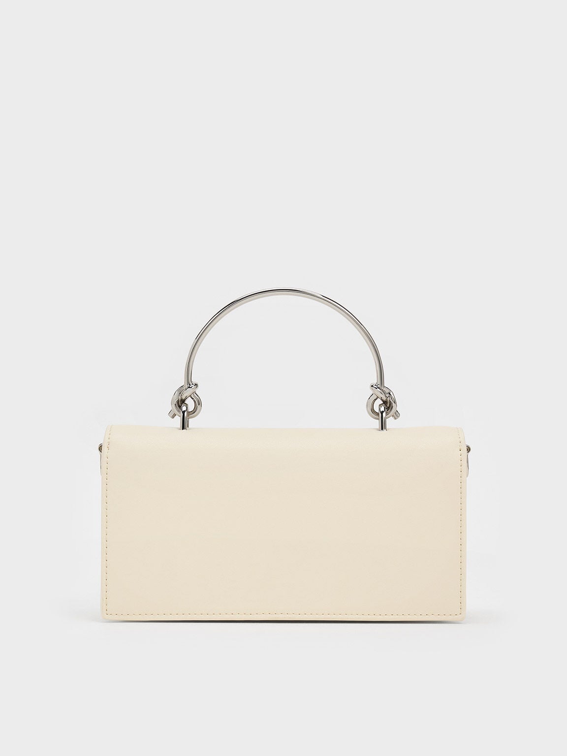 CHARLES & KEITH Best Price | Kristine Sculptural-Handle Long Wallet - Cream