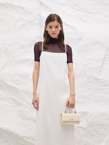 CHARLES & KEITH Best Price | Kristine Sculptural-Handle Long Wallet - Cream