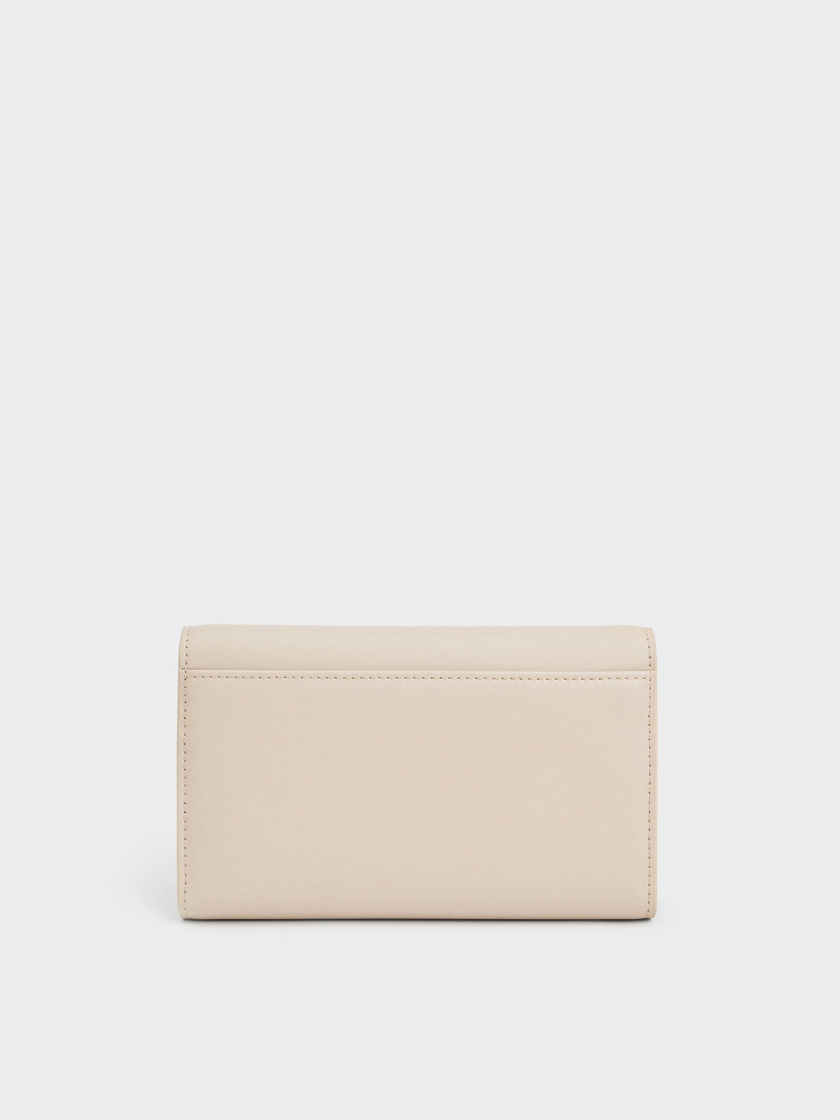 CHARLES & KEITH Trusted | Octavia Front Flap Long Wallet - Ivory