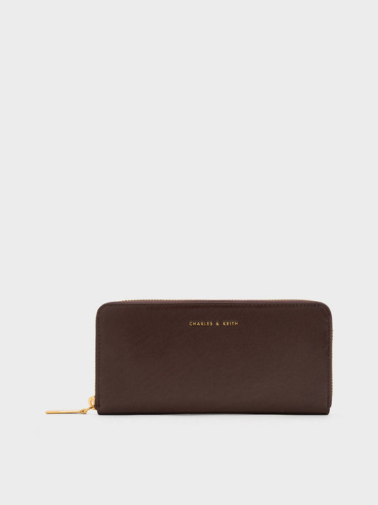 CHARLES & KEITH Latest | Dulcie Zip-Around Long Wallet - Brown