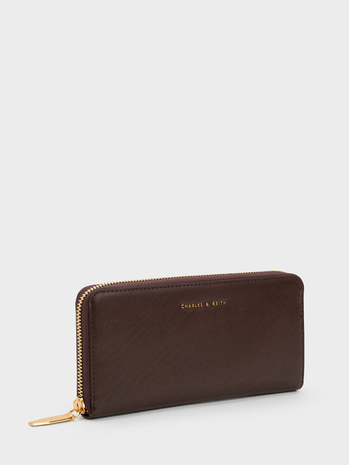 CHARLES & KEITH Latest | Dulcie Zip-Around Long Wallet - Brown