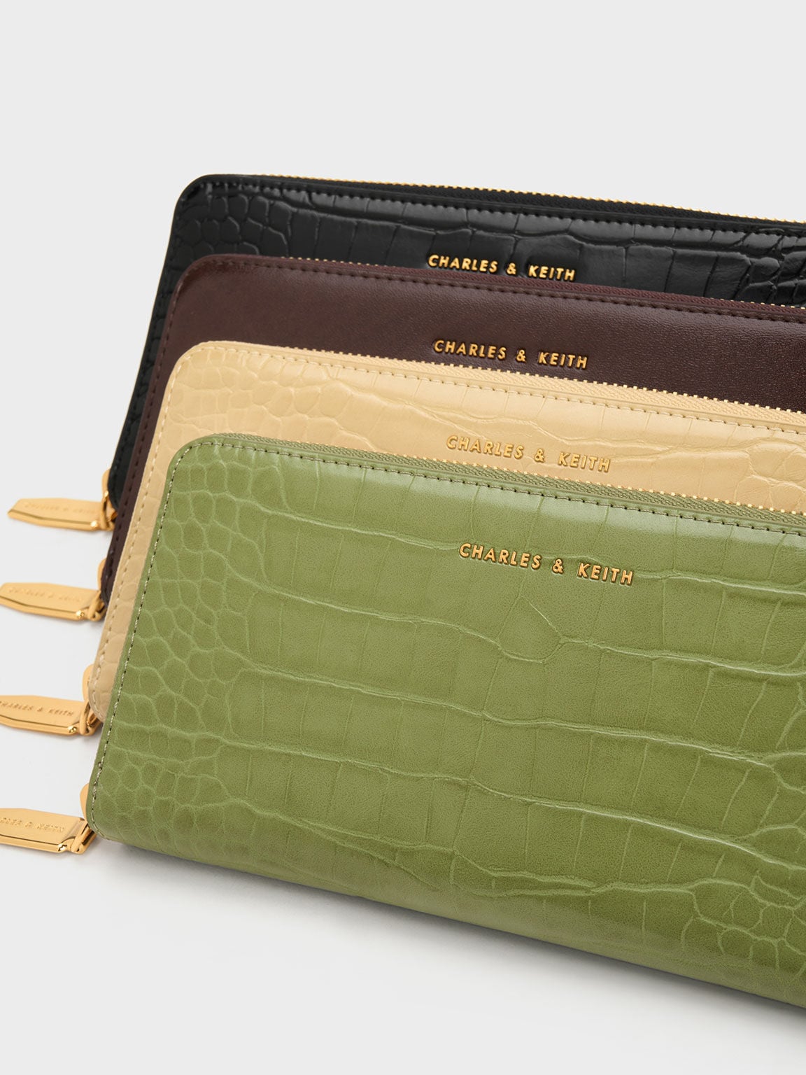 CHARLES & KEITH Latest | Dulcie Zip-Around Long Wallet - Brown