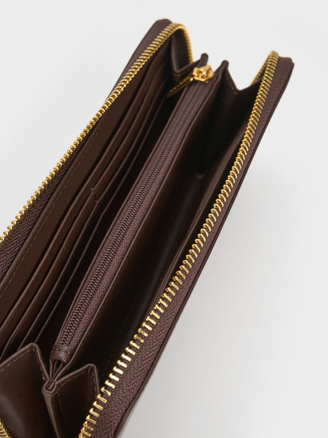 CHARLES & KEITH Latest | Dulcie Zip-Around Long Wallet - Brown