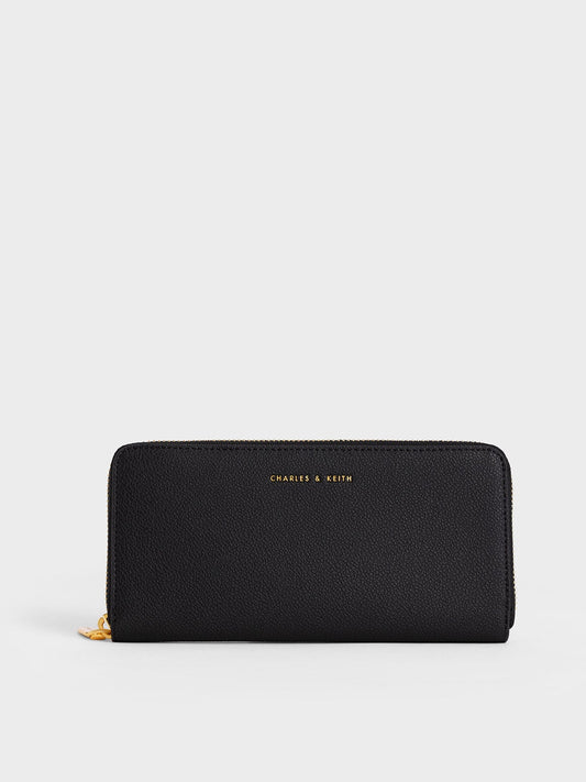 CHARLES & KEITH New | Dulcie Zip-Around Long Wallet - Black
