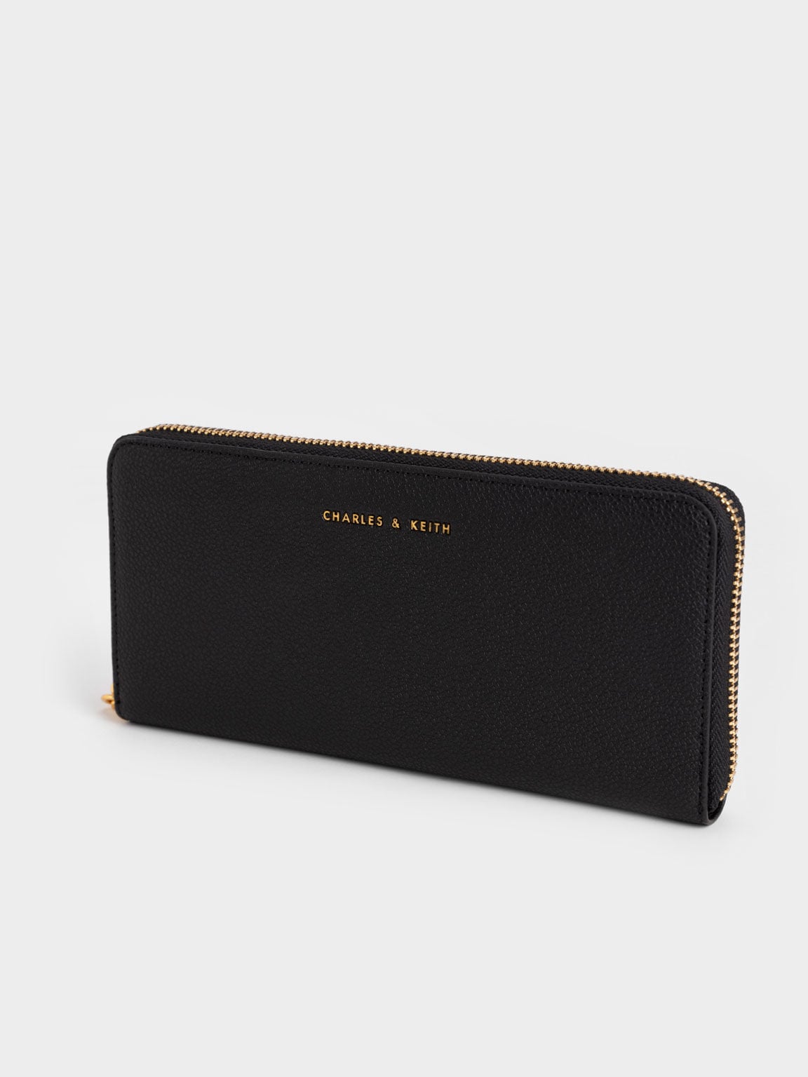 CHARLES & KEITH New | Dulcie Zip-Around Long Wallet - Black
