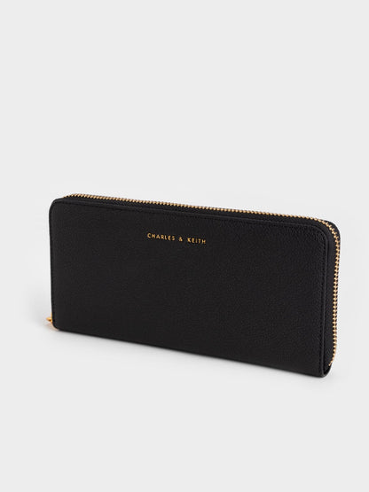 CHARLES & KEITH New | Dulcie Zip-Around Long Wallet - Black