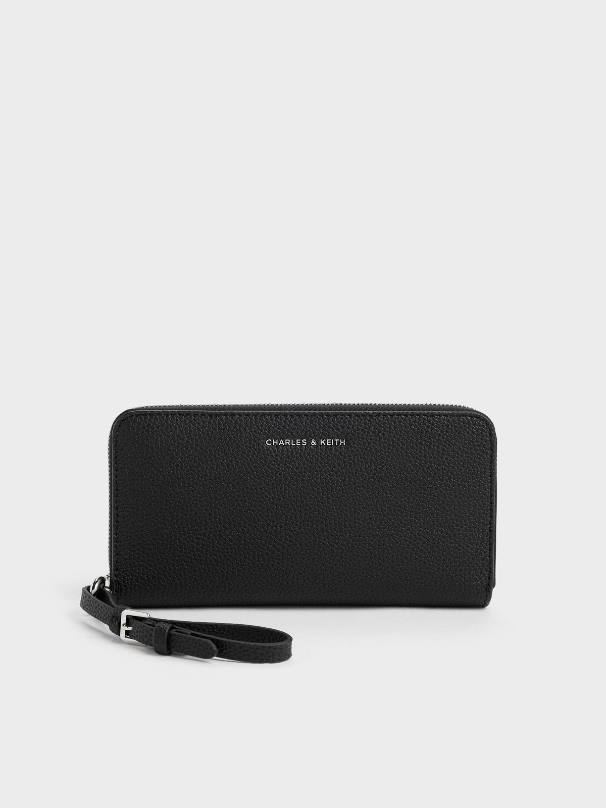 CHARLES & KEITH Popular | Chance Zip-Around Long Wallet - Noir