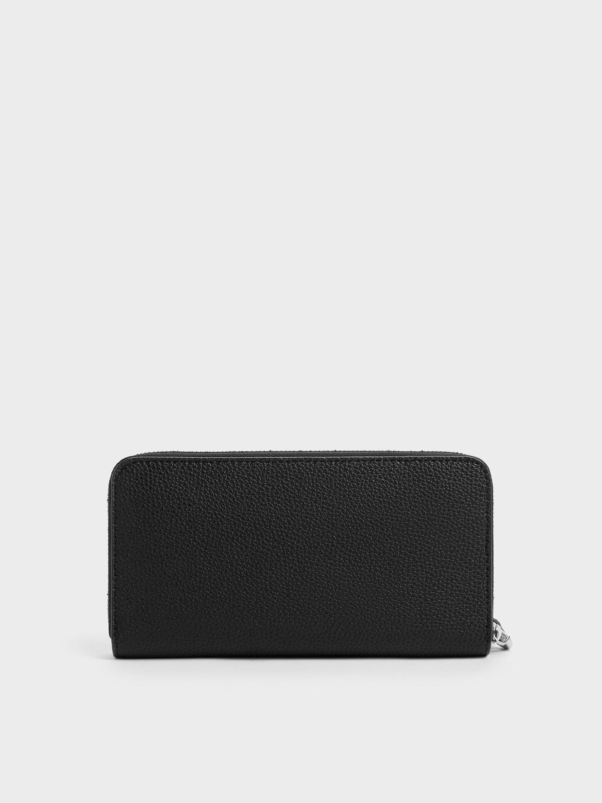 CHARLES & KEITH Popular | Chance Zip-Around Long Wallet - Noir