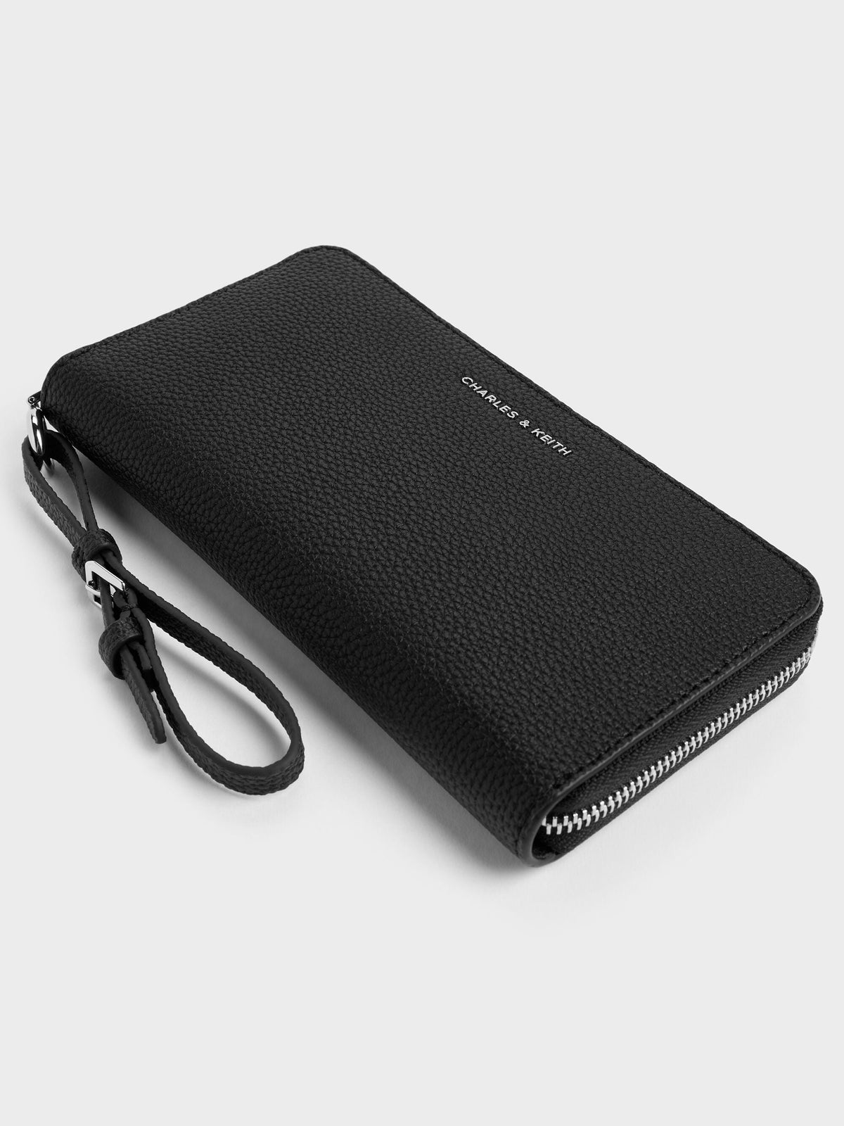 CHARLES & KEITH Popular | Chance Zip-Around Long Wallet - Noir