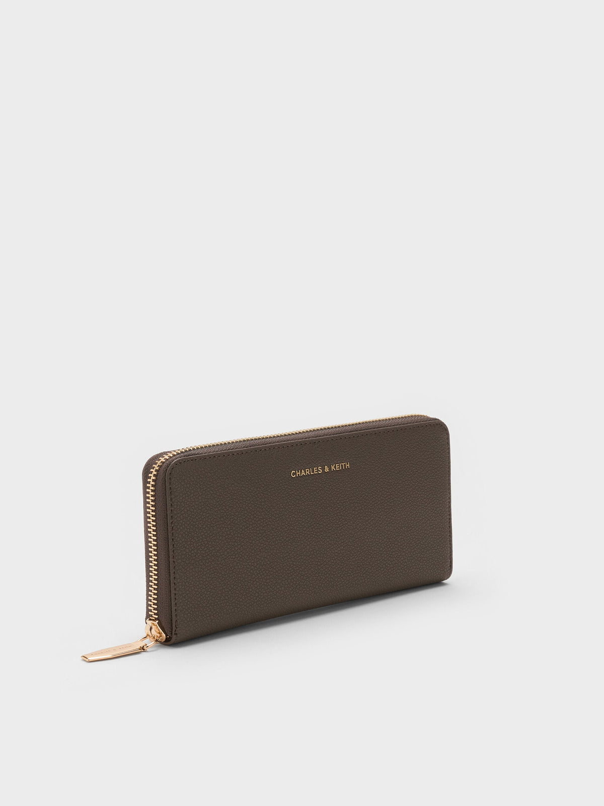 CHARLES & KEITH Sale | Dulcie Zip-Around Long Wallet - Dark Moss